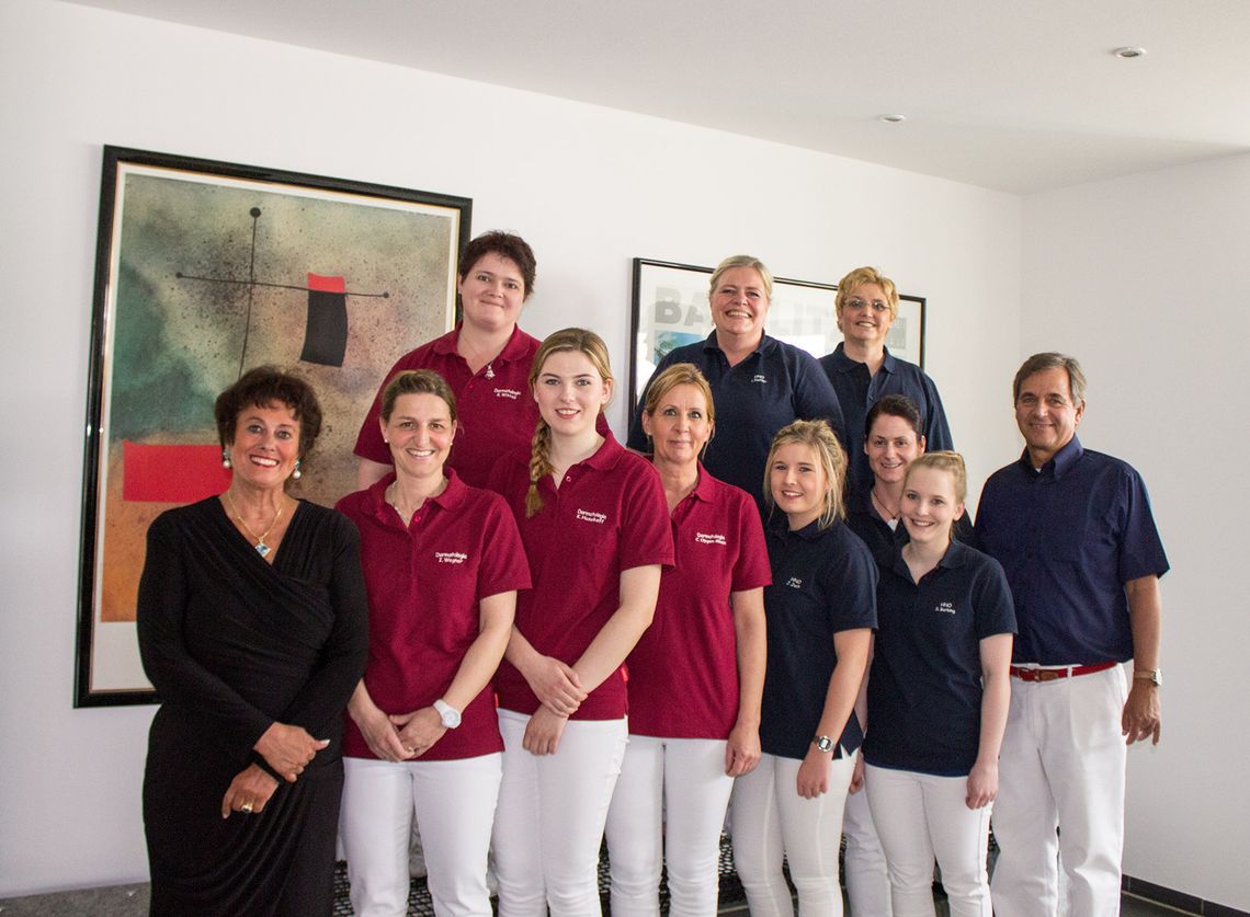 Das Team der Praxisgemeinschaft Dermatologie / Allergologie und HNO-Heilkunde in Bocholt